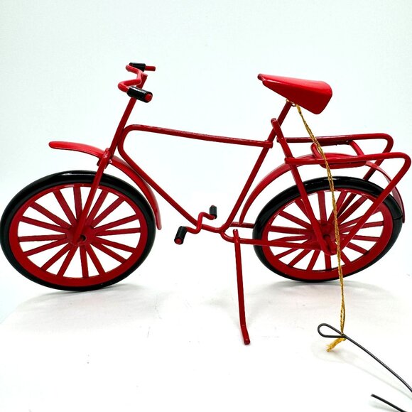 Vintage Concord Miniatures Red Bicycle Ornament - Picture 1 of 6